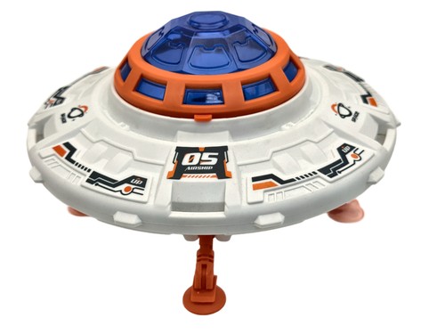 Disco volante spaziale bianco