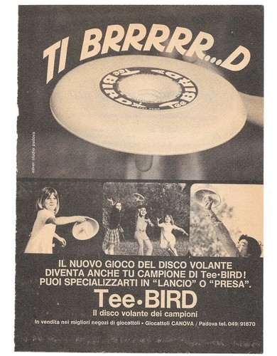 Pubblicità anni frisbee - pubblicità,
